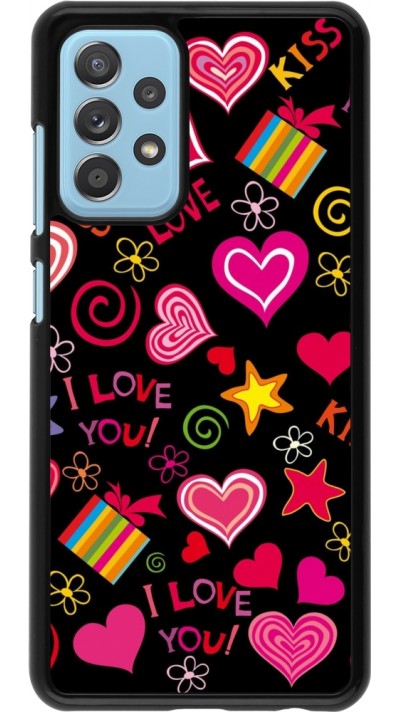 Samsung Galaxy A52 Case Hülle - Valentine 2023 love symbols