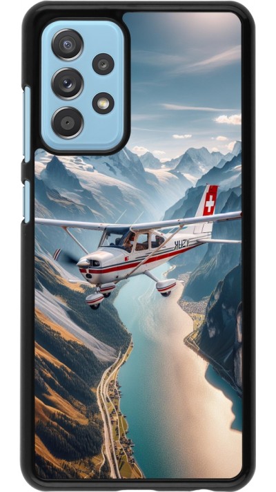 Samsung Galaxy A52 Case Hülle - Schweizer Alpenflug