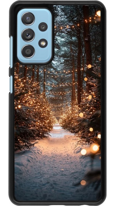 Samsung Galaxy A52 Case Hülle - Winter 25 Winter snowy road