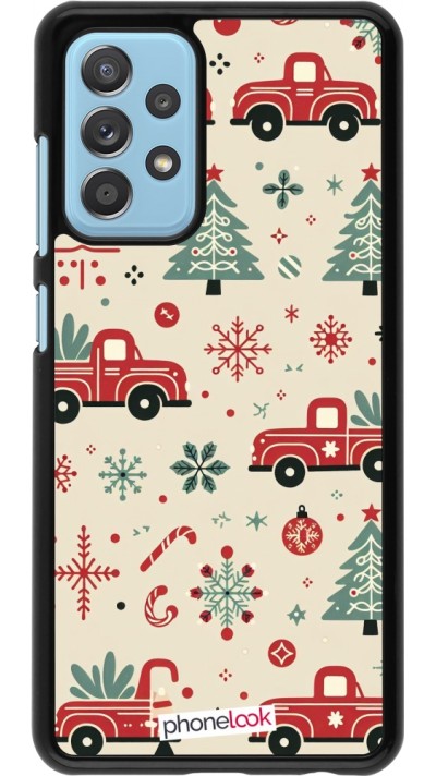 Samsung Galaxy A52 Case Hülle - Weihnachten 2024 Lkw Tanne