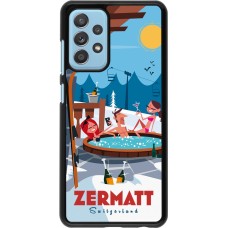 Samsung Galaxy A52 Case Hülle - Zermatt Mountain Jacuzzi