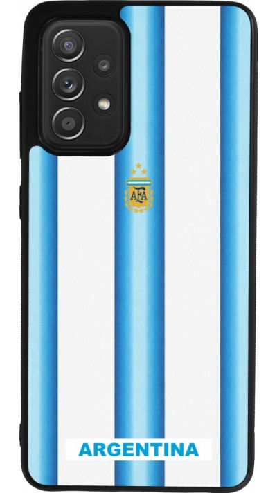Samsung Galaxy A52 Case Hülle - Silikon schwarz Argentinien 2026 personalisierbares Fussballtrikot