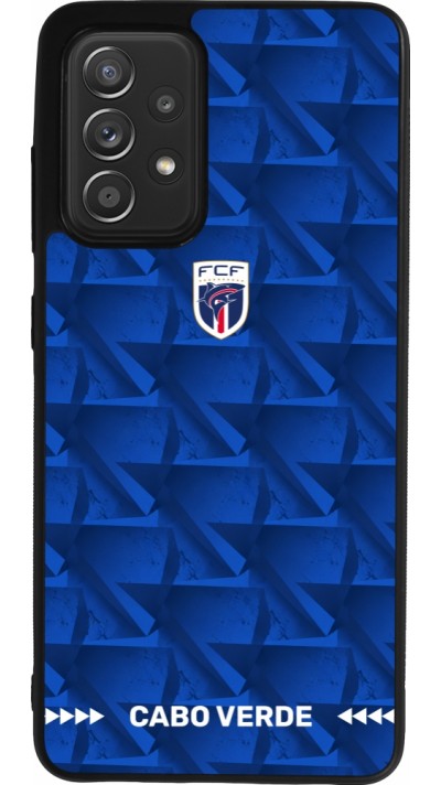 Samsung Galaxy A52 Case Hülle - Silikon schwarz Kap Verde 2026 personalisierbares Fussballtrikot