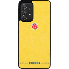 Samsung Galaxy A52 Case Hülle - Silikon schwarz Kolumbien 2026 personalisierbares Fussballtrikot