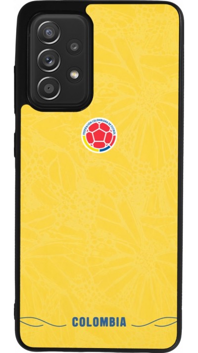Samsung Galaxy A52 Case Hülle - Silikon schwarz Kolumbien 2026 personalisierbares Fussballtrikot