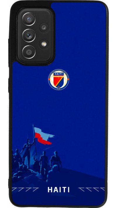 Samsung Galaxy A52 Case Hülle - Silikon schwarz Haiti 2026 personalisierbares Fussballtrikot