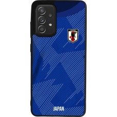 Samsung Galaxy A52 Case Hülle - Silikon schwarz Japan 2022 personalisierbares Fussballtrikot