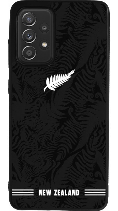 Coque Samsung Galaxy A52 - Silicone rigide noir Maillot de football Nouvelle-Zélande 2026 personnalisable