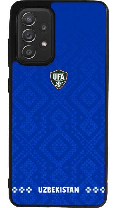 Samsung Galaxy A52 Case Hülle - Silikon schwarz Usbekistan 2026 personalisierbares Fussballtrikot