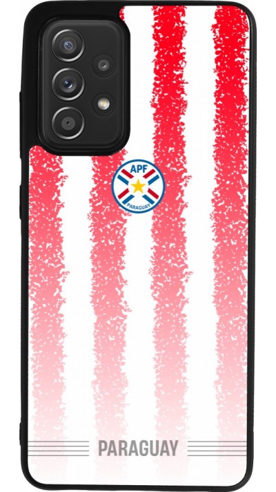 Coque Samsung Galaxy A52 - Silicone rigide noir Maillot de football Paraguay 2026 personnalisable
