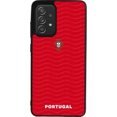Samsung Galaxy A52 Case Hülle - Silikon schwarz Portugal 2026 personalisierbares Fussballtrikot