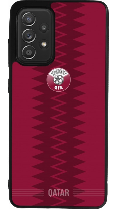 Samsung Galaxy A52 Case Hülle - Silikon schwarz Qatar 2026 personalisierbares Fussballtrikot