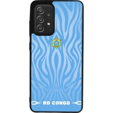 Samsung Galaxy A52 Case Hülle - Silikon schwarz Demokratische Republik Kongo 2026 personalisierbares Fussballtrikot