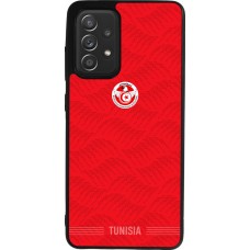 Samsung Galaxy A52 Case Hülle - Silikon schwarz Tunesien 2026 personalisierbares Fussballtrikot