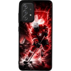 Samsung Galaxy A52 Case Hülle - Silikon schwarz Hockey World Championship Player
