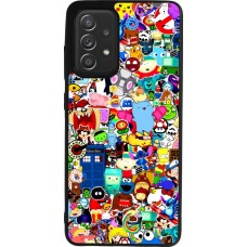 Samsung Galaxy A52 Case Hülle - Silikon schwarz Mixed cartoons
