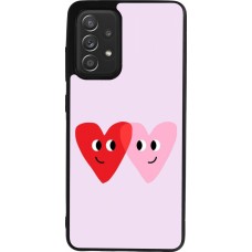 Samsung Galaxy A52 Case Hülle - Silikon schwarz Saint Valentines Day 26 Heart