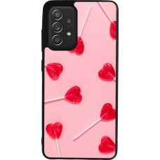 Samsung Galaxy A52 Case Hülle - Silikon schwarz Saint Valentines Day 26 Lollipop