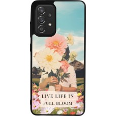 Samsung Galaxy A52 Case Hülle - Silikon schwarz Live life in full moon 2026
