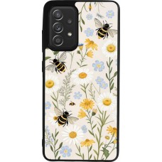 Samsung Galaxy A52 Case Hülle - Silikon schwarz Pattern bees 2026