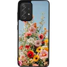 Coque Samsung Galaxy A52 - Silicone rigide noir Spring flowers 2026