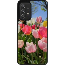 Samsung Galaxy A52 Case Hülle - Silikon schwarz Tulips 2026