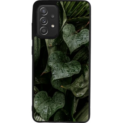 Samsung Galaxy A52 Case Hülle - Silikon schwarz Spring 23 fresh plants