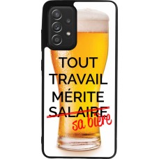 Samsung Galaxy A52 Case Hülle - Silikon schwarz Tout travail mérite sa bière
