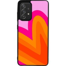 Samsung Galaxy A52 Case Hülle - Silikon schwarz Valentine 2024 heart gradient