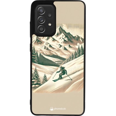 Samsung Galaxy A52 Case Hülle - Silikon schwarz Vintage Skiberg