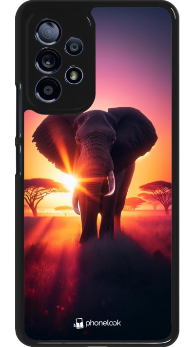 Samsung Galaxy A53 5G Case Hülle - Elefant Sonnenaufgang Schönheit