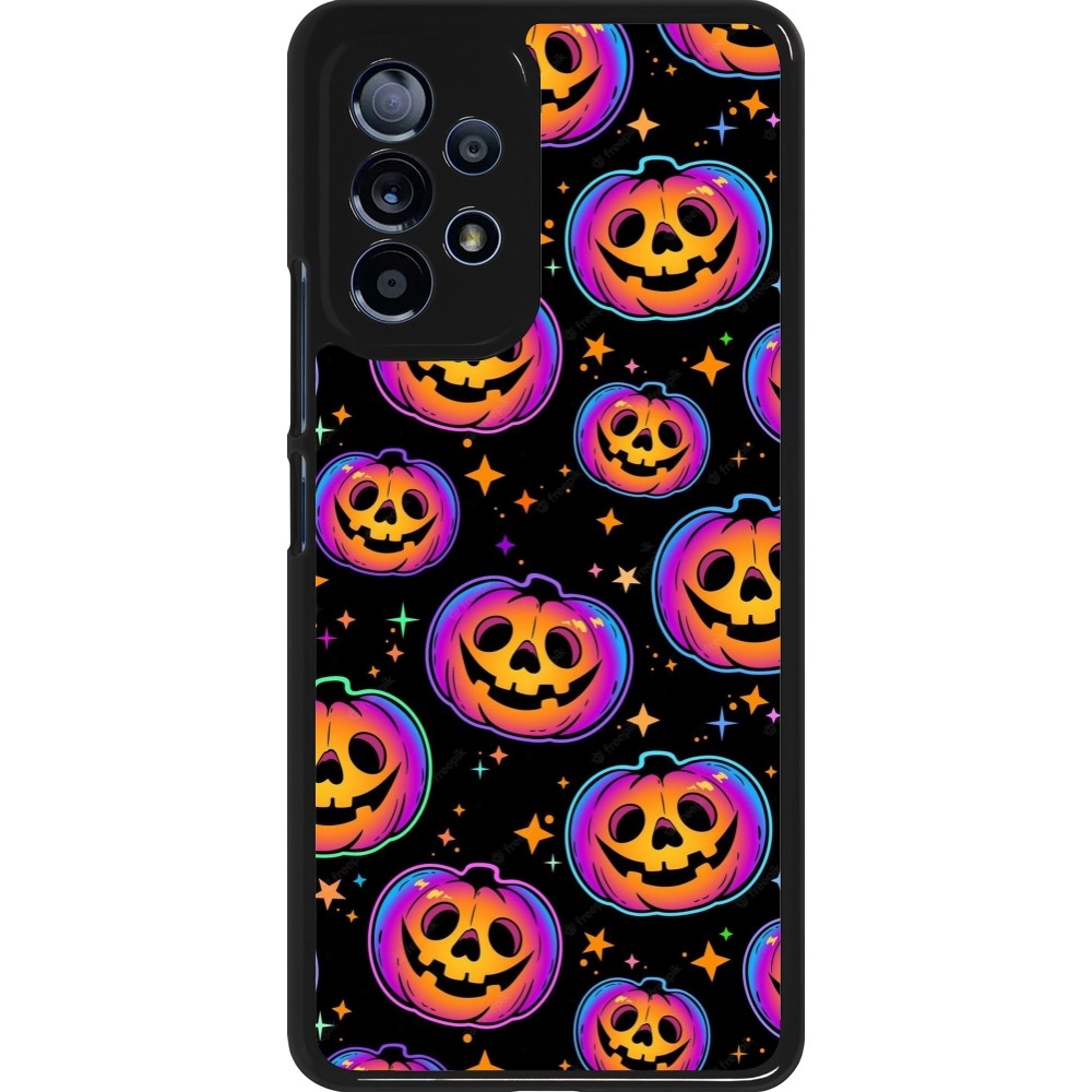 Samsung Galaxy A53 5G Case Hülle - Halloween 2024 rainbow pumpkins