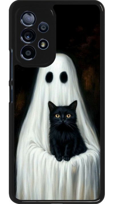 Samsung Galaxy A53 5G Case Hülle - Halloween 2025 Ghost with black cat