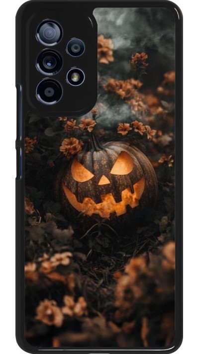 Samsung Galaxy A53 5G Case Hülle - Halloween 2025 Pumpkin with flowers