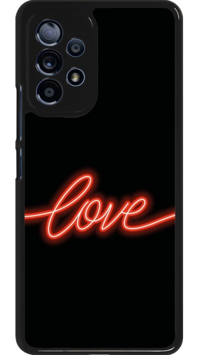 Samsung Galaxy A53 5G Case Hülle - Valentine 2023 neon love