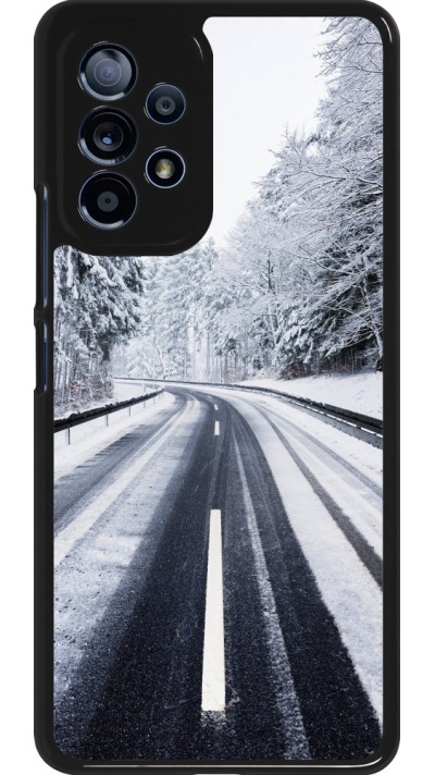 Samsung Galaxy A53 5G Case Hülle - Winter 22 Snowy Road