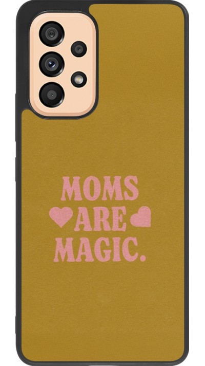 Coque Samsung Galaxy A53 5G - Silicone rigide noir Mom 2026 Are Magic