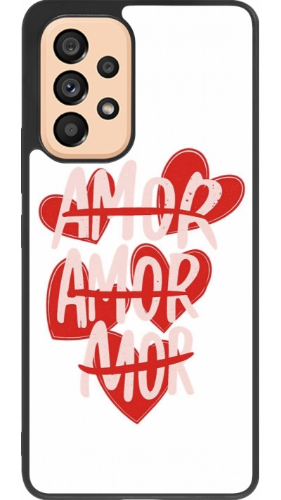 Samsung Galaxy A53 5G Case Hülle - Silikon schwarz Saint Valentines Day 26 Amor