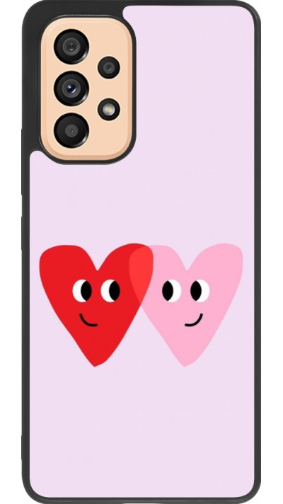 Samsung Galaxy A53 5G Case Hülle - Silikon schwarz Saint Valentines Day 26 Heart