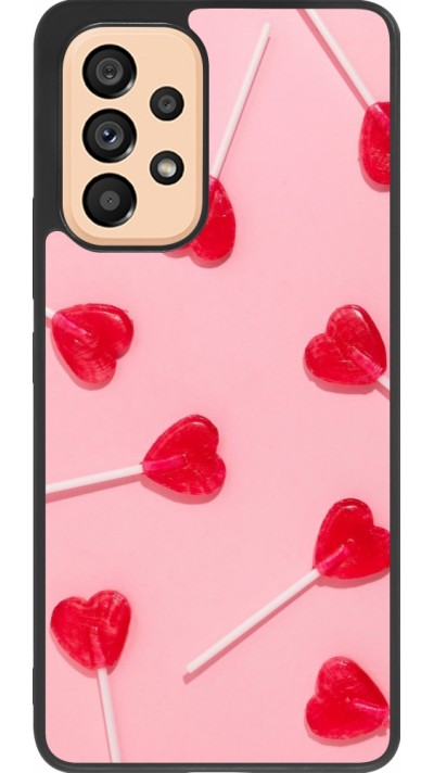 Samsung Galaxy A53 5G Case Hülle - Silikon schwarz Saint Valentines Day 26 Lollipop