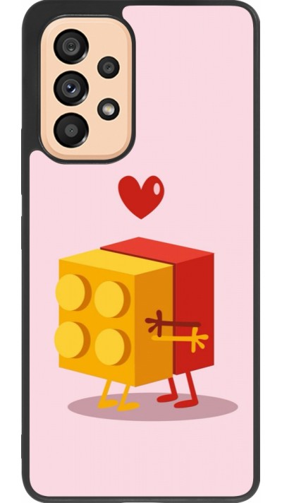 Samsung Galaxy A53 5G Case Hülle - Silikon schwarz Saint Valentines Day 26 Puzzle