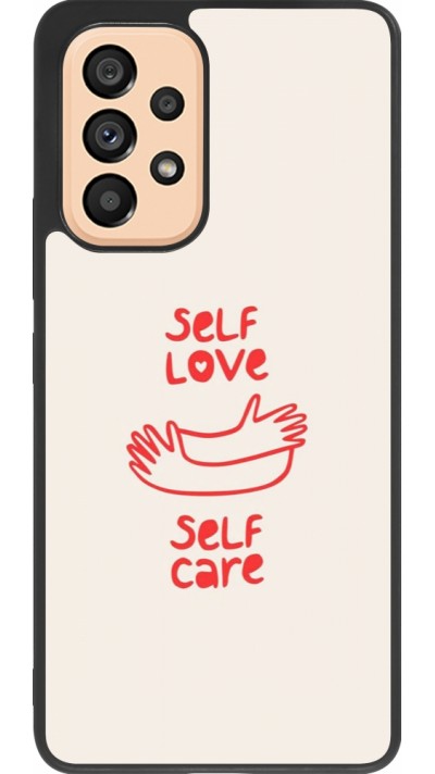 Samsung Galaxy A53 5G Case Hülle - Silikon schwarz Saint Valentines Day 26 Self love self care