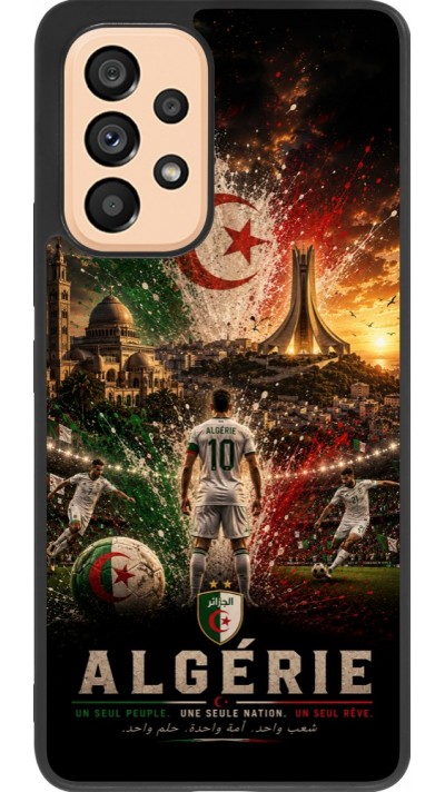 Samsung Galaxy A53 5G Case Hülle - Silikon schwarz Fussball Algerien splash 2026