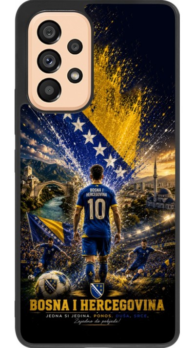Samsung Galaxy A53 5G Case Hülle - Silikon schwarz Fussball Bosnien und Herzegowina splash 2026