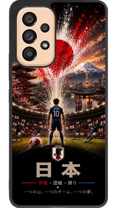 Samsung Galaxy A53 5G Case Hülle - Silikon schwarz Fussball Japan splash 2026