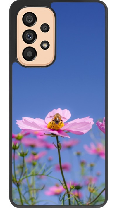 Coque Samsung Galaxy A53 5G - Silicone rigide noir Bee on a flower Spring 2026