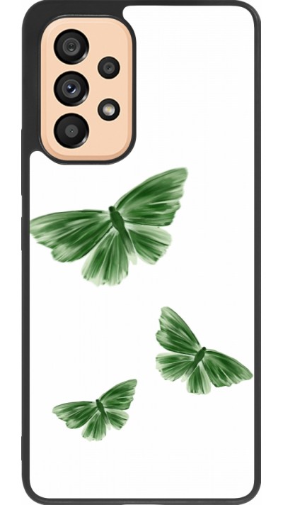 Coque Samsung Galaxy A53 5G - Silicone rigide noir Butterflies Spring 2026