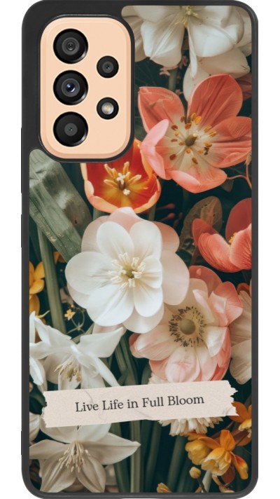 Coque Samsung Galaxy A53 5G - Silicone rigide noir Full Bloom Spring 2026
