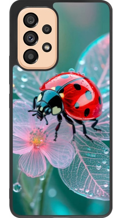 Coque Samsung Galaxy A53 5G - Silicone rigide noir Ladybird in bloom Spring 2026