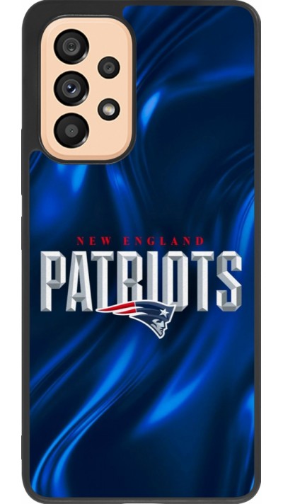 Coque Samsung Galaxy A53 5G - Silicone rigide noir Super Bowl 26 Patriots 2